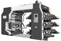Machine d'impression flexographique automatique à haute vitesse 6 couleurs pour sachets alimentaires, sacs en plastique, sacs en papier, tubes et emballages