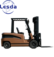 Chariot élévateur électrique LESDA CPD Modèle 1.0 Neuf 1 tonne Batterie plomb-acide 70Ah Pneus pleins Mât à deux étages Tout-terrain Certifié ISO