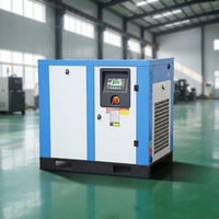 Compresseur à vis à fréquence variable industriel monophasé à entraînement par courroie 7,5 kW 15 kW VFD