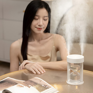 Lámpara de Niebla LED para Dormitorio, Humidificador de Aire Portátil Doble para el Hogar, Luz H2O Ultrasónica, Atomizador Eléctrico USB - Product Image 3