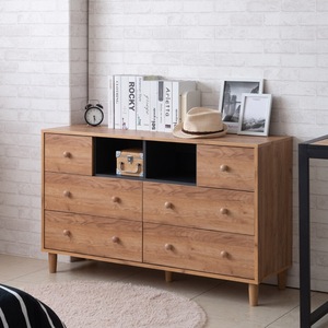 Commode de chambre à coucher pratique avec étagères non fermées Solution de rangement pratique - Product Image 3