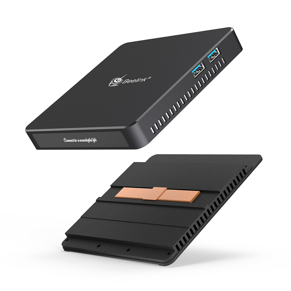 Pentium Безвентиляторный Компьютер J4205 настольный мини ПК 8G512G Beelink Gemini T45 с металлическим корпусом Мини компьютер