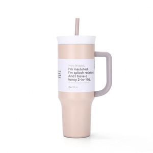 Custom 40Oz Stainless Steel Large Capacity Vacuum Insulated Travel <b>Thermos</b> Tumbler Mug Straw Drop-Resistant Modern Minimalist - Product Image 5