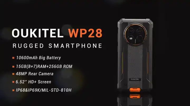 oukite wp28 rugged smartphone 6.52 inch