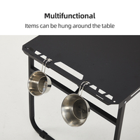 STARRYHEART, venta al por mayor, mesa plegable automática portátil, mesa plegable asistida hidráulicamente para acampar, configuración de un solo toque sin esfuerzo
