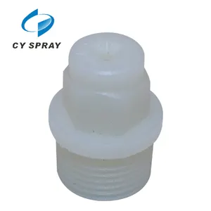 KY PP Plastic 1/8 1/4 3/8 corrosion resistant PVDF Flat fan spray water jet fountain cleaning nozzle