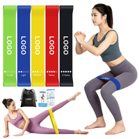 Bandes de résistance en latex colorées pour le yoga, le pilates, les exercices de stretching des hanches, des cuisses et des jambes, la musculation, la danse, personnalisables