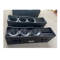 PAKLAM AUDIO Altavoz de Columna Activo/Pasivo de 3x10 Pulgadas, 700W RMS/1400W Pico, de Madera, Alta Potencia, para Bodas, Banquetes, Restaurantes y Clubs