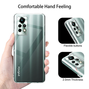 Chất Lượng Cao 2Mm Dày Sang Trọng Trong Suốt Rõ Ràng Pha Lê Silicone TPU Điện Thoại Trường Hợp Mềm Sang Trọng Vỏ Cho Infinix Hot Lưu Ý 11 Pro - Product Image 6