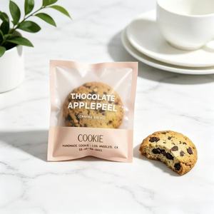Sello Autoadhesivo Personalizado de Tres Lados con Acabado Esmerilado, BOPP, Grado Alimenticio, para Macarons, Postres, Donas, Galletas Individuales - Product Image 5