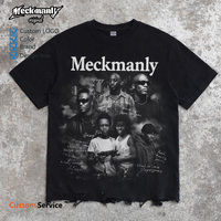 T-shirts de sport décontractés pour hommes, style rétro, coupe ample, respirants, été, streetwear surdimensionné, personnalisables OEM/ODM