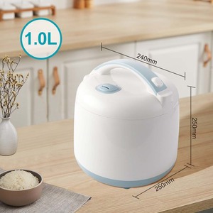 Winningstar Electric Rice Cooker 2L Dual Temperature Control Multifunctional <b>Drum</b> Shape Light Blue <b>Plastic</b> Housing - Product Image 4