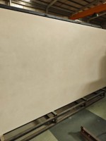 Prix Usine Moderne Grande Taille Camia Blanc Pierre Frittée Polie 3200x1600x12mm Dalle Mate pour Mur Intérieur/Extérieur et Plateau de Table