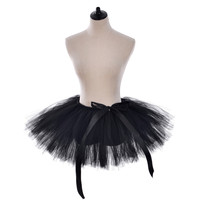 Jupes tutu pour bébés filles, vente en gros d'usine, jupes noires à motif de chat, robes tutu pour filles, costume d'animal pour Halloween, mini-jupe
