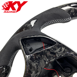 Volant sport LED en fibre de carbone forgée, style course personnalisé, pour Chevrolet Corvette C7 ZR1 Z06 Z51 Camaro SS ZL1 RS - Product Image 2