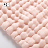 Concevez votre propre couverture de bain en gaze de coton pur de luxe, 6 couches, 140 cm x 190 cm, épaisse et écologique, en crêpe bulle