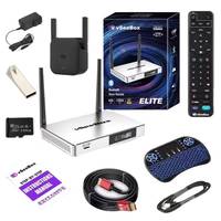 2025 V5 Pro VSee Box Octa Core RK3528 8K Kabel Mini Keyboard Backlit Remote Kontrol Suara Android 15 4GB+32GB WiFi 802.11ac