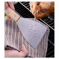 Spatule de cuisine TC, Spatule de friture, Outils de barbecue, Spatule de cuisson en acier inoxydable, Ensemble d'outils pour grillades de steak