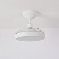 Ventilador de Techo Grande y Confiable con Luz y Control Remoto para Ventilación de Baños - Aspas Duraderas de Aleación de Aluminio