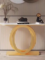 Meubles de salon au design moderne, table console murale en métal pour l'entrée, le hall d'entrée et le contrôle