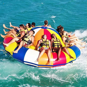 Tubo da sci rimorchiabile ad acqua saturno Rocker 8 persone pazze galleggianti sport acquatici girocollo gonfiabile come Disco Boat - Product Image 5