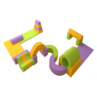 Ensemble de jeux d'escalade et de glisse pour enfants, équipement d'entraînement sensoriel pour tout-petits, aire de jeux intérieure pour garderie