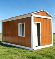 Maison conteneur A-Frame ignifuge en panneaux sandwich, unité préfabriquée style ferme, pour espace de repos du personnel dans la cour