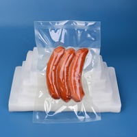 Pochette sous vide pour poisson imprimée personnalisée sac sous vide en plastique pe nylon pour économiseur d'aliments