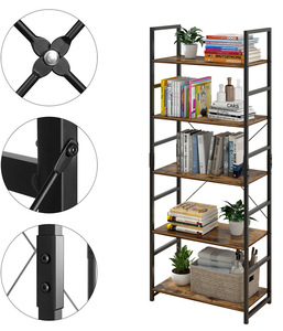 Kệ Sách Thang Bậc 4 5 6 Tầng Công Nghiệp Giá Rẻ Hiện Đại Phòng Khách Bắc Âu Tùy Chỉnh <span class=keywords><strong>OEM</strong></span> Kệ Sách Kệ Sách - Product Image 3