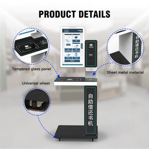 Kiosque de bibliothèque en libre-service avec <span class=keywords><strong>scanner</strong></span> RFID pour un emprunt et un retour rapide des livres, fonctionnement en libre-service de la bibliothèque - Product Image 3