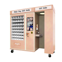Máquina Expendedora de Diseños de Uñas Totalmente Automática, Cuerpo de Vidrio Templado, Pantalla LED, Monitoreo Remoto, Múltiples Diseños