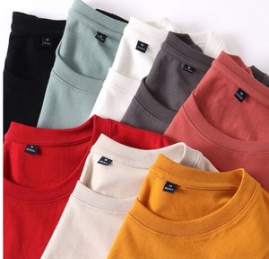 Blank Men's T-Shirt 100% Cotton Knitted 180g Material Multicolor <strong>Plain</strong> <strong>White</strong> Black Custom Print <strong>Tee</strong> Wholesale Stock Supplier Low - Product Image 3