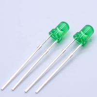 1000 pièces/sac, prix usine, diodes LED 3mm à lentille colorée (blanc, rouge, jaune, orange, bleu, vert), à trou traversant, diffuseur, 0.06W, diode LED 3mm
