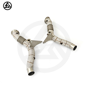 Sistema di Scarico Completo CSZ per <span class=keywords><strong>Ferrari</strong></span> F8 3.9T, Downpipe da Corsa e Sistema di Scarico con Valvola Pneumatica Controllata a Distanza - Product Image 2