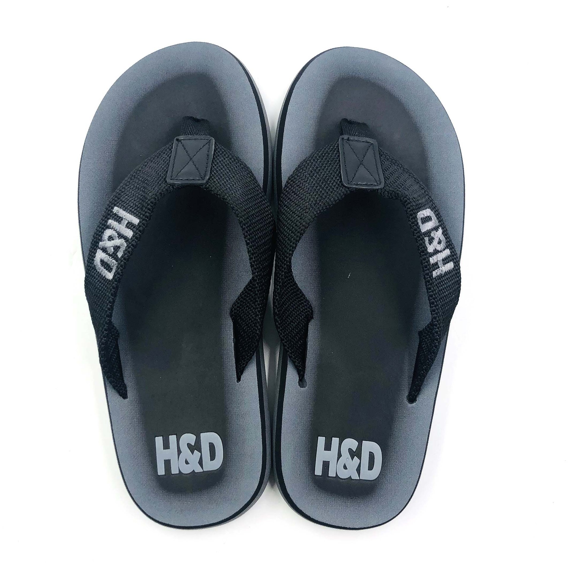 Fashion Casual Men's Flip flops Webbing Cloth Belt PU Beach flip-flops Slippers