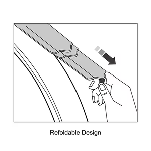 Guardabarros para Bicicleta Sunnywheel SW-FI-157, Resistente y Flexible, Sin Herramientas, Montaje Simple con Velcro para Bicicletas de Carretera y MTB, Ancho de Neumático 35C - Product Image 4