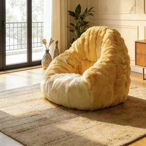 Fauteuil pouf géant en forme d'ananas, canapé moelleux et confortable, fauteuil surdimensionné en peluche, siège de sol pour salon - Product Image 2