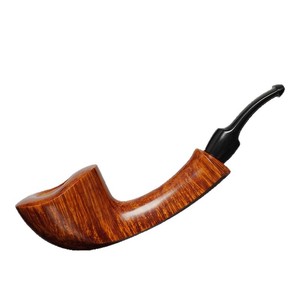 MUXIANG Handmade Briarwood Smoking Pipe Bent Shape Gold Black Finish Men's Tobacco Pipe Accessory - Product Image 5