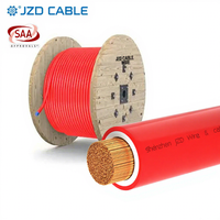 JZD SAA de un solo núcleo 110 ° Cable Elastómero C X-HF-110 LSZH 0.6/1kV, Cable de Cobre Flexible para Cableado Interno de Generadores Australianos