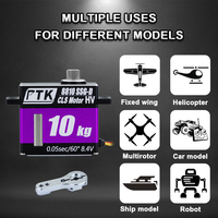 Servomoteur métallique PTK 8810 SSG-D 10kg 180/270 numérique pour véhicules RC 1/8 1/10, dirigeants de gliders, avions à aile fixe et turboréacteurs, pour usine et DIY