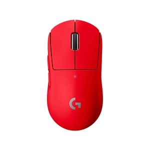Souris de jeu sans fil <span class=keywords><strong>Logitech</strong></span> <span class=keywords><strong>G</strong></span> <span class=keywords><strong>PRO</strong></span> X SUPERLIGHT rouge, ensemble de souris avec boîte cadeau, poursuite des vagues vers l'avant - Product Image 1