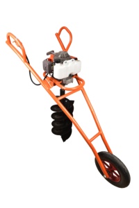 สว่านเจาะดินแบบล้อ 62 ซีซี เครื่องเจาะรูแบบใช้น้ำมันเบนซิน 2 จังหวะ - Product Image 4