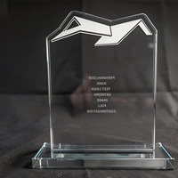 Neelpure 186482 - Premio de Escritorio de Cristal con Diseño Creativo Único y Personalizado para la Industria de la Construcción