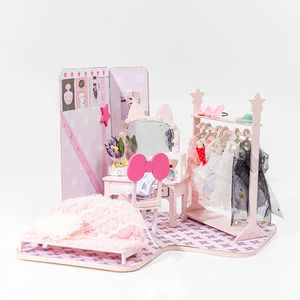 KNOWME <span class=keywords><strong>Puzzle</strong></span> 3D Educativo Fai-da-Te per Bambini, Casa delle Bambole in Legno con Stanza della Principessa e Figurine IP - Product Image 4