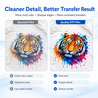 Film DTF PET Premium en Rouleau 30cm 60cm, Film de Transfert Thermique Antistatique pour Impression sur Vêtements, T-shirts et Hoodies - Ventes Flash