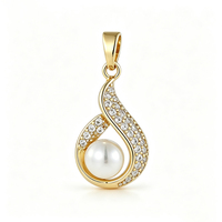 Ensemble de bijoux YILUN en argent 925 plaqué or, collier + boucles d'oreilles, forme de flamme, goutte d'eau, perle d'eau douce, bijoux tendance pour femmes