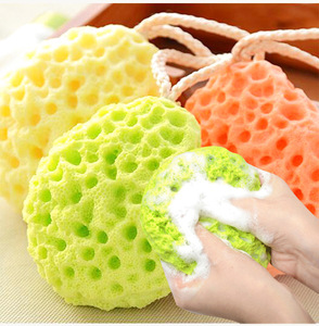 Panal ducha mar esponja lufa suave recién nacido cuerpo baño Bebé y lavado de cara limpieza baño esponja bola Etiqueta Privada logo - Product Image 4
