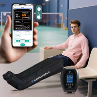 Masajeador de Piernas Inteligente con Compresión de Aire, Control de Tiempo, Inicio con un Solo Botón, Batería de Litio Integrada para Relajación Muscular y Alivio del Dolor Láctico