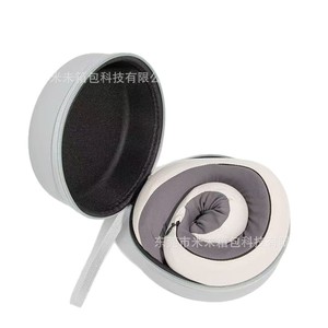 U-Shaped <b>Pillow</b> Storage Bag Oval Beige Waterproof Portable For Camping Outdoor Use - Product Image 2