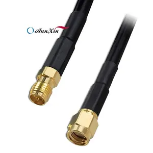 Low Loss LMR200 RP-SMA Male to RP-SMA Female WiFi Antenna Extension Coax Cable for LAN Router Wireless Network Card Adapter